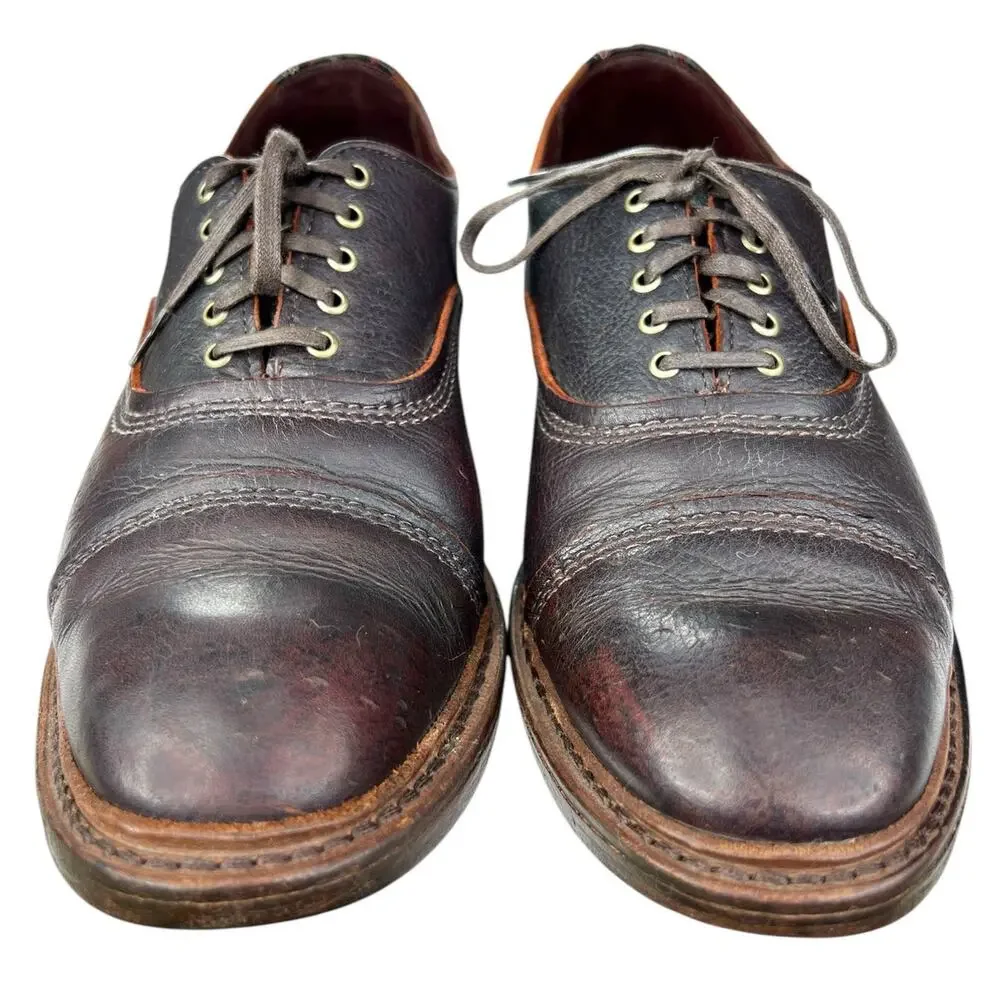 Allen Edmonds Men’s Overlord Brown Leather Cap Toe Oxford Size US 10 D